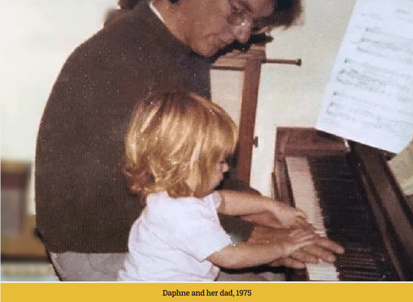 Daphne and her Dad, 1975