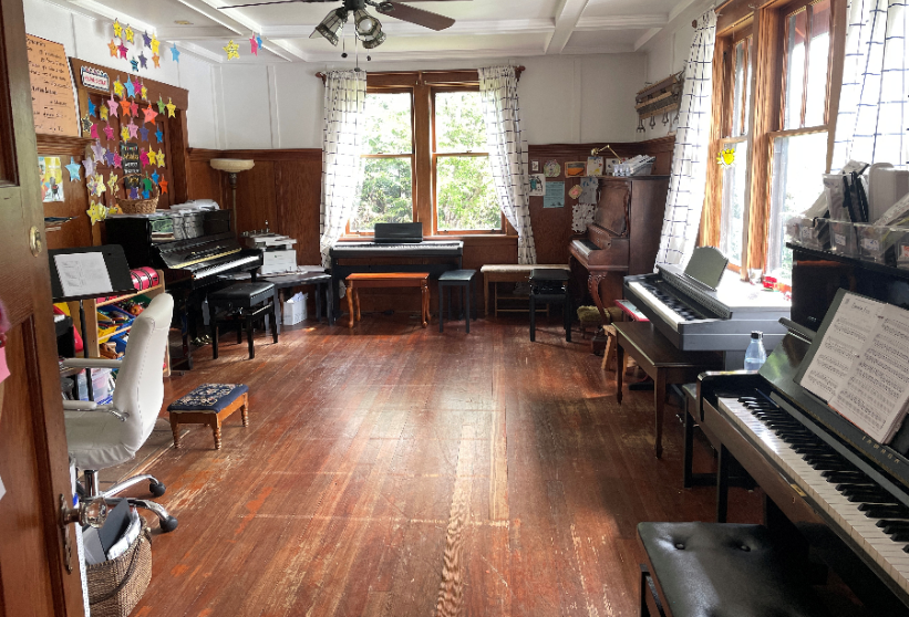 the studio